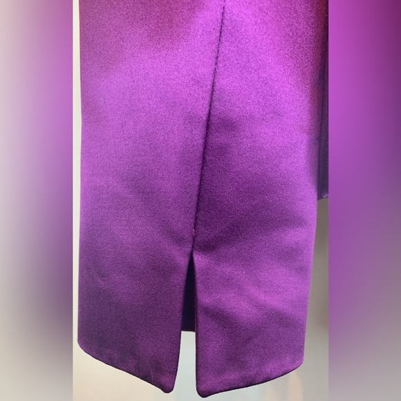Akris Silk Amethyst Birdie Tuxedo Jacket/Blazer SZ US 12! - Picture 10 of 14